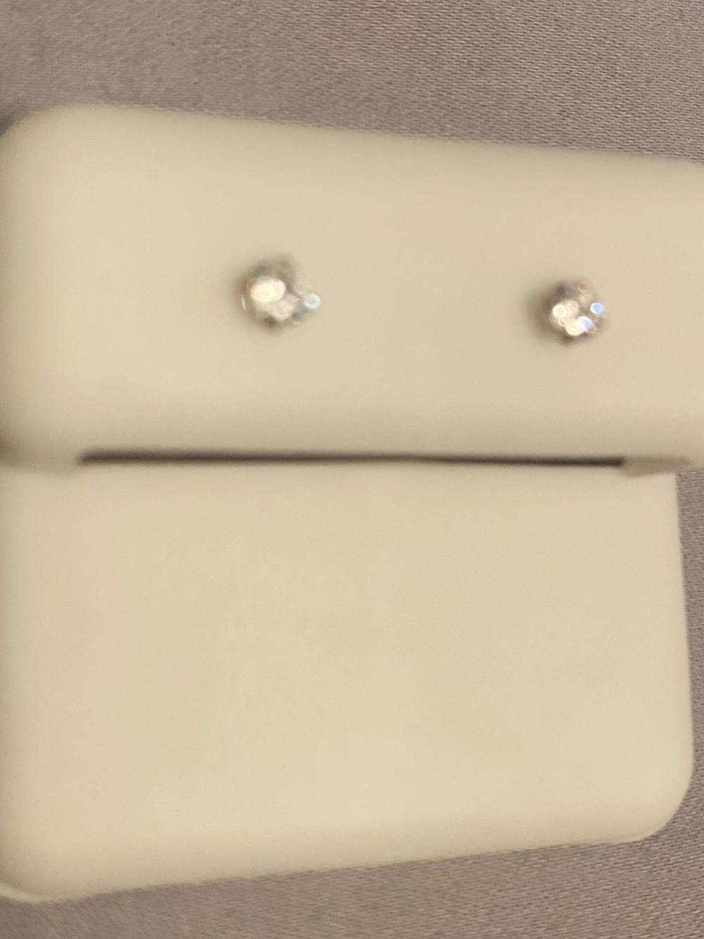 14k Gold Tiny Moissanite Stud Earrings | Dainty 1–3mm Round Solitaire - Picture 9 of 11